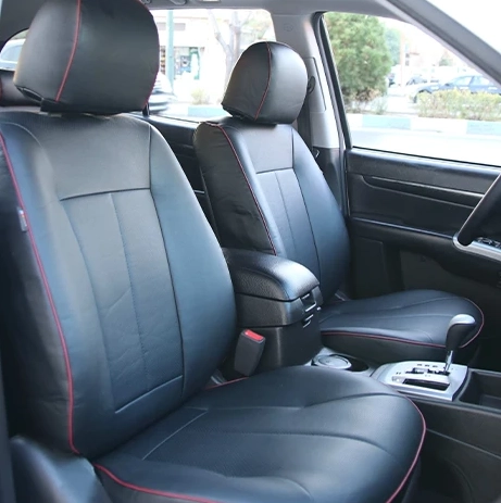 روکش صندلی سانتافه 2012-2007 چرم مشکی