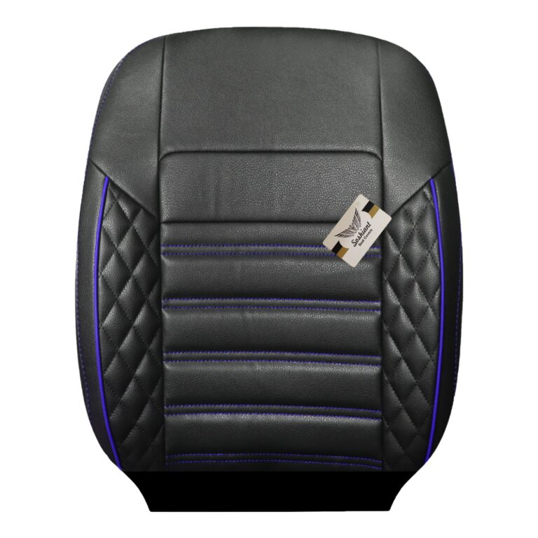 روکش صندلی 206 و 207 تمام چرم مدل سورنا با دوخت و مغزی آبی