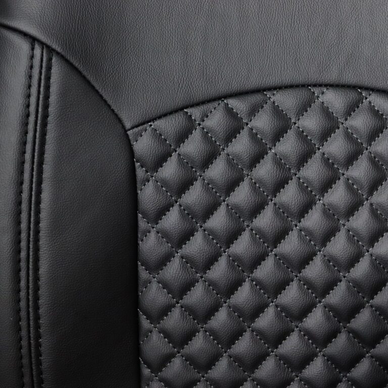 روکش صندلی خودرو ساینا و تیبا یک تمام چرم مدل خزر گلدوزی ریز مربع