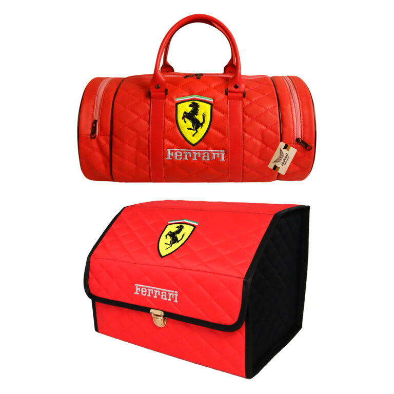 ست باکس نظم دهنده صندوق خودرو و ساک ورزشی فراری Ferrari