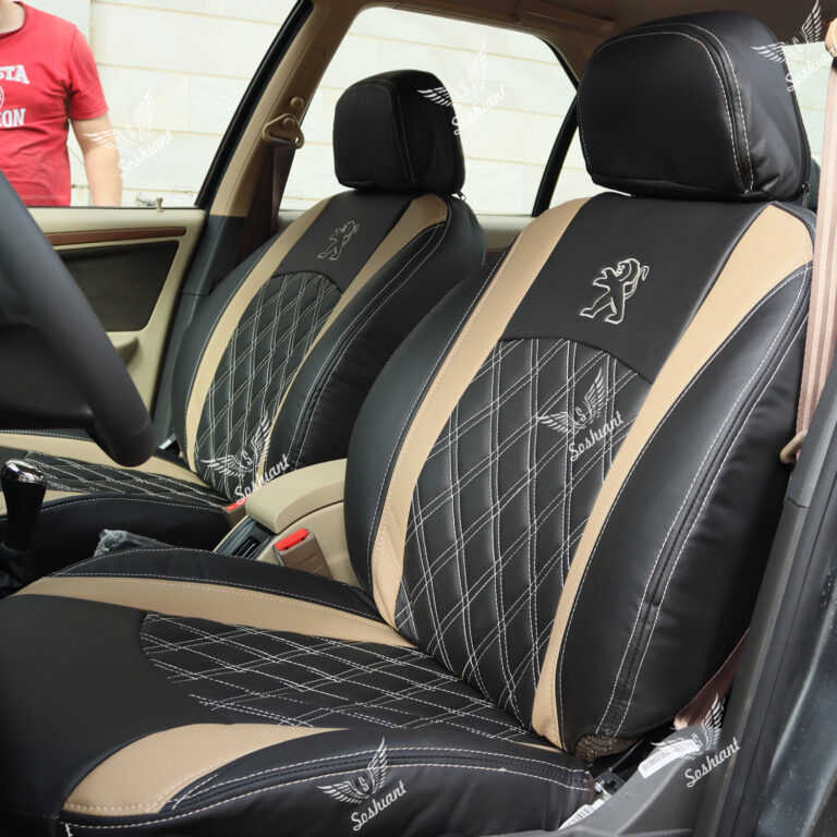 روکش صندلی پژو پارس جدید چرم مدل فابریکی