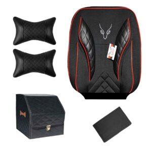 روکش صندلی پژو 206 و 207 و رانا پلاس پارچه جودون مدل تورنتو همراه با باکس سایز کوچک، پشت گردنی، دورفرمان