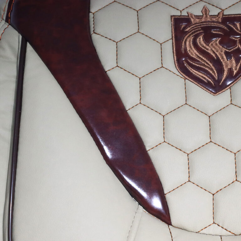 روکش صندلی پرشیا و پژو 405 قدیم چرم مدل ENZO طرح چوب به همراه پشت گردنی