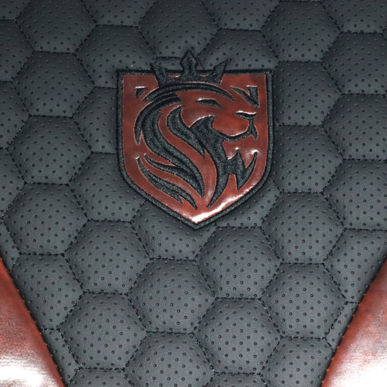 روکش صندلی پرشیا و پژو 405 قدیم چرم مدل ENZO طرح چوب به همراه پشت گردنی