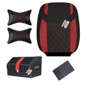 روکش صندلی پژو 206 و 207 و رانا پلاس پارچه جودون مدل کاج همراه با پشت گردنی، دورفرمان و باکس سایز بزرگ