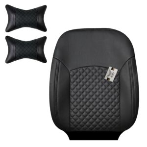 روکش صندلی پژو 206 و 207 و رانا پلاس چرم مدل خزر همراه با پشت گردنی