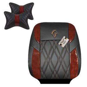 روکش صندلی دنا و دنا پلاس چرم مدل کاج همراه با پشت گردنی