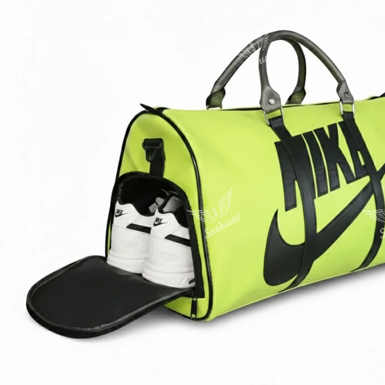 ساک ورزشی مدل NIKE زرد فسفری