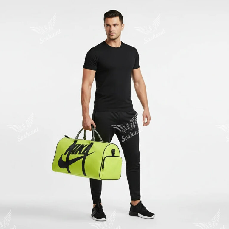 ساک ورزشی مدل NIKE زرد فسفری